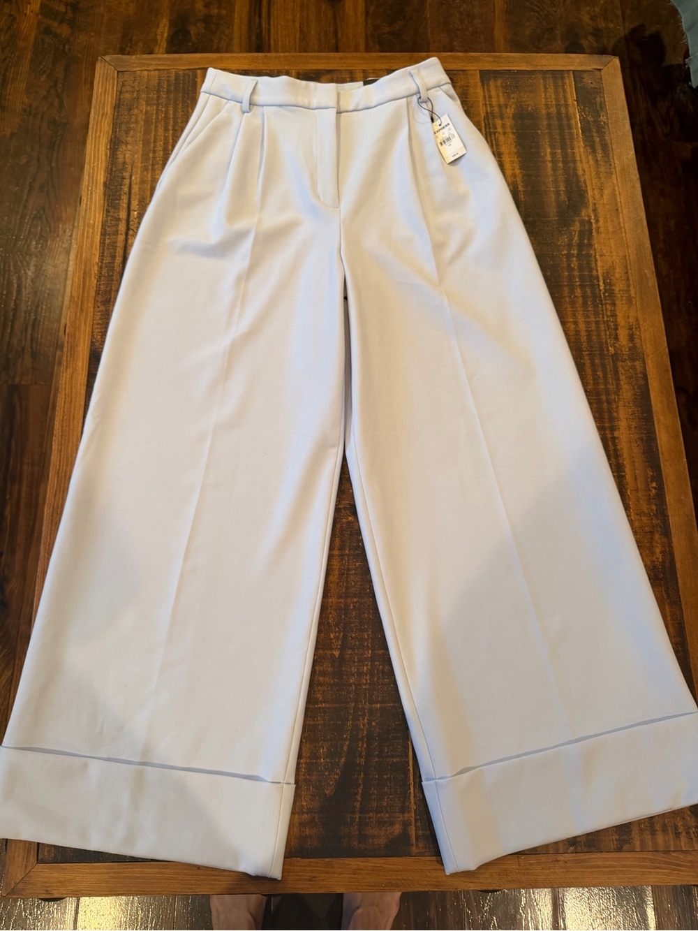 Express Wide Leg Trousers Light Blue